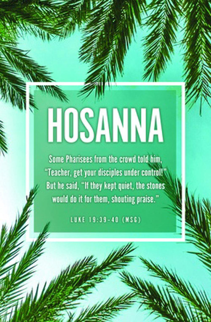Hosanna Palm Sunday Bulletin (pack of 100)