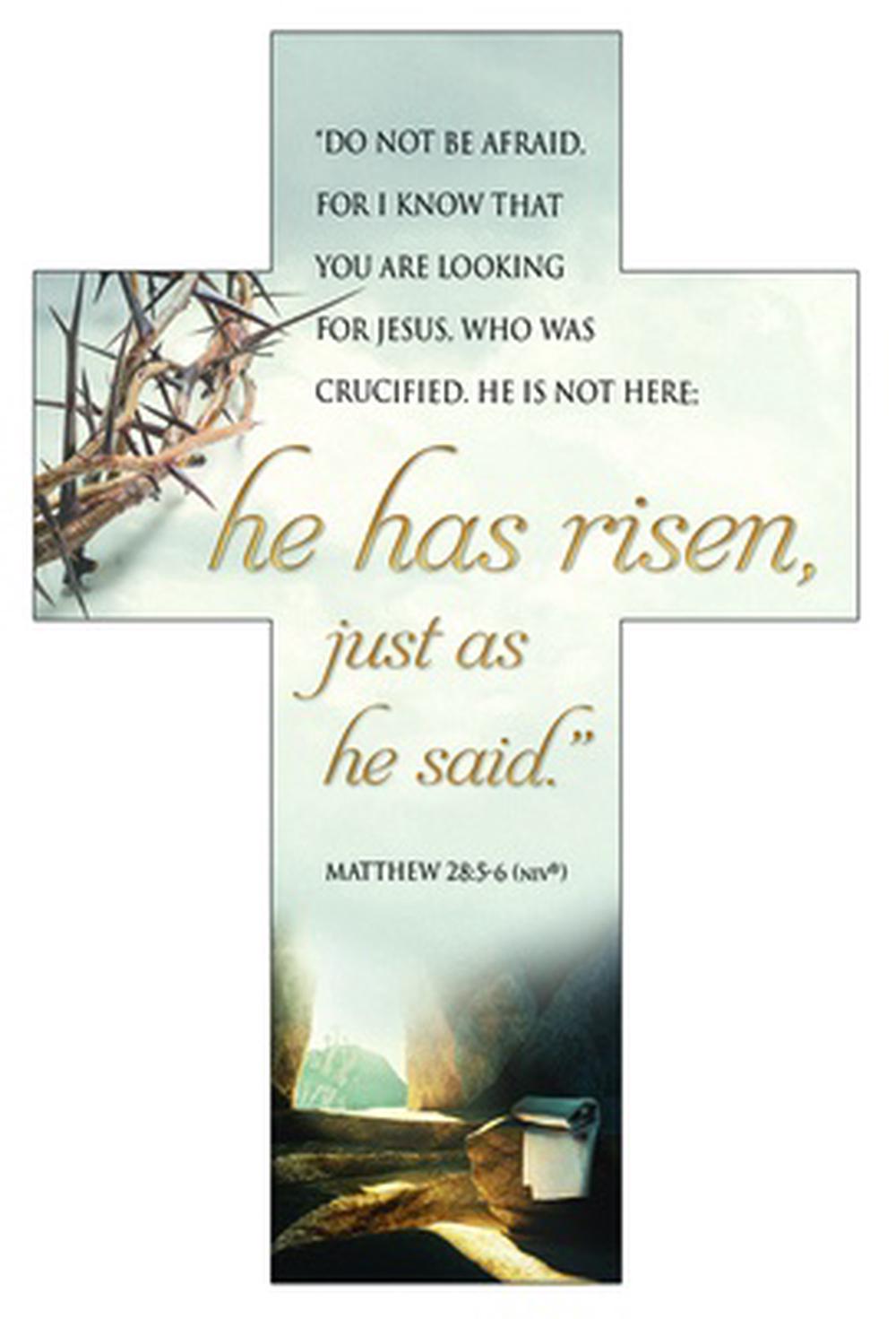 He Has Risen Bookmark (pack of 25) - Re-vived
