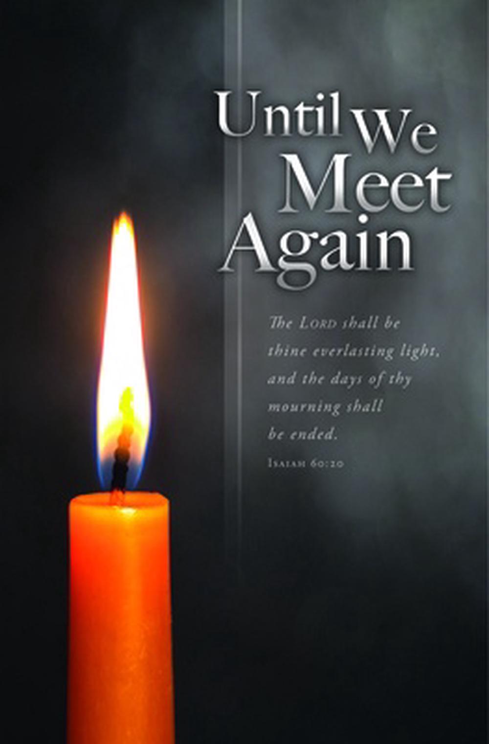 Until We Meet Again Funeral Bulletin (pack of 100) - Re-vived