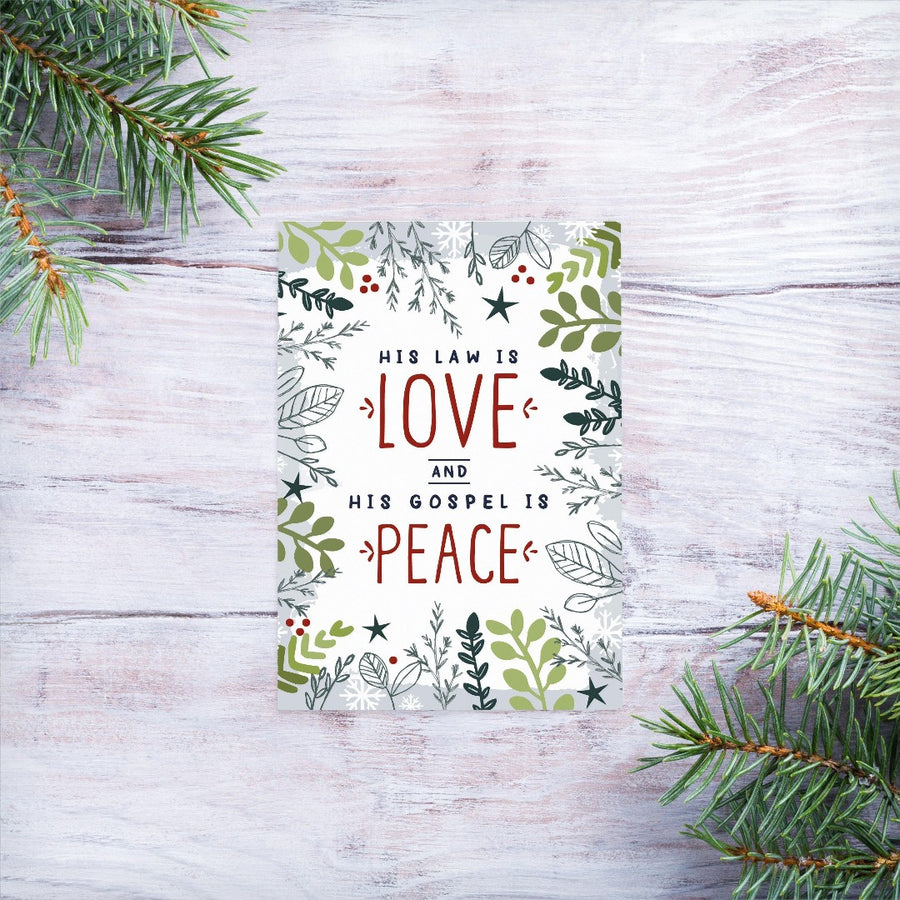 His law is love mini card - Re-vived
