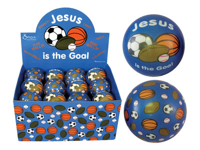 Soft Play Ball - Jesus is the Goal (pack of 24) - Re-vived