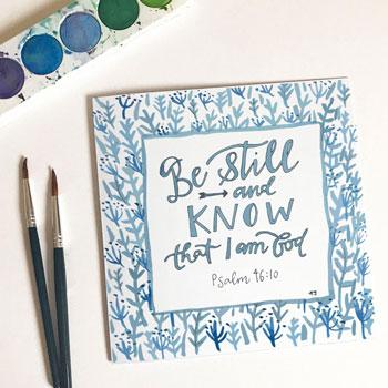 Be Still and Know Card & Envelope - Re-vived