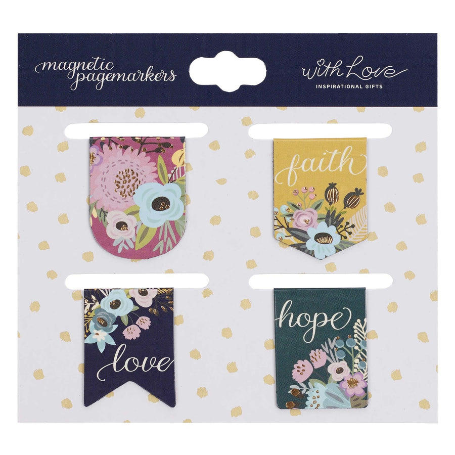 Faith Hope Love Die-Cut Magnetic Bookmark Set - Re-vived