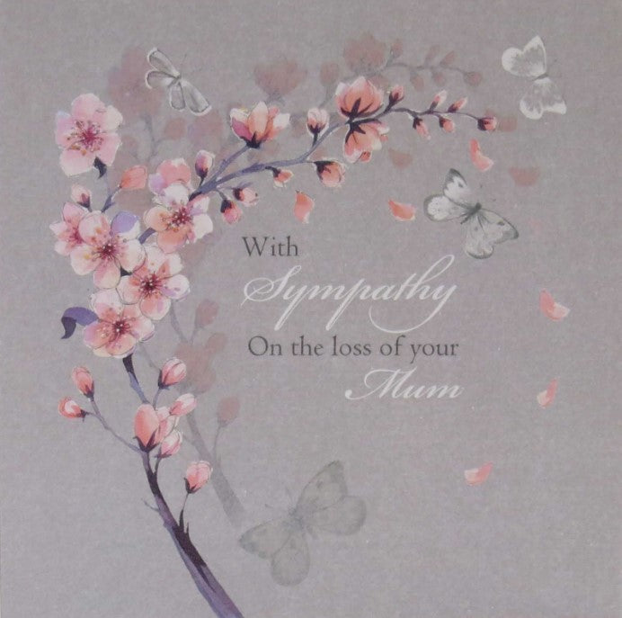 Falling Blossom Mum Card – Re-vived