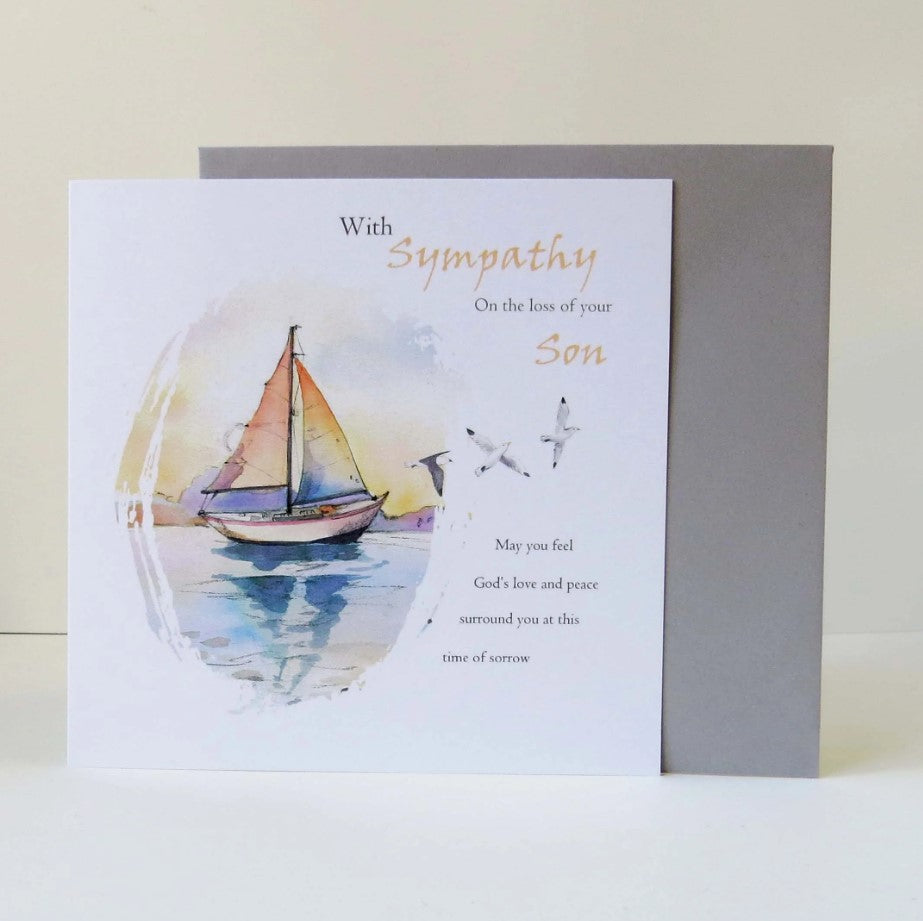 Still Waters Son Sympathy Card - Re-vived