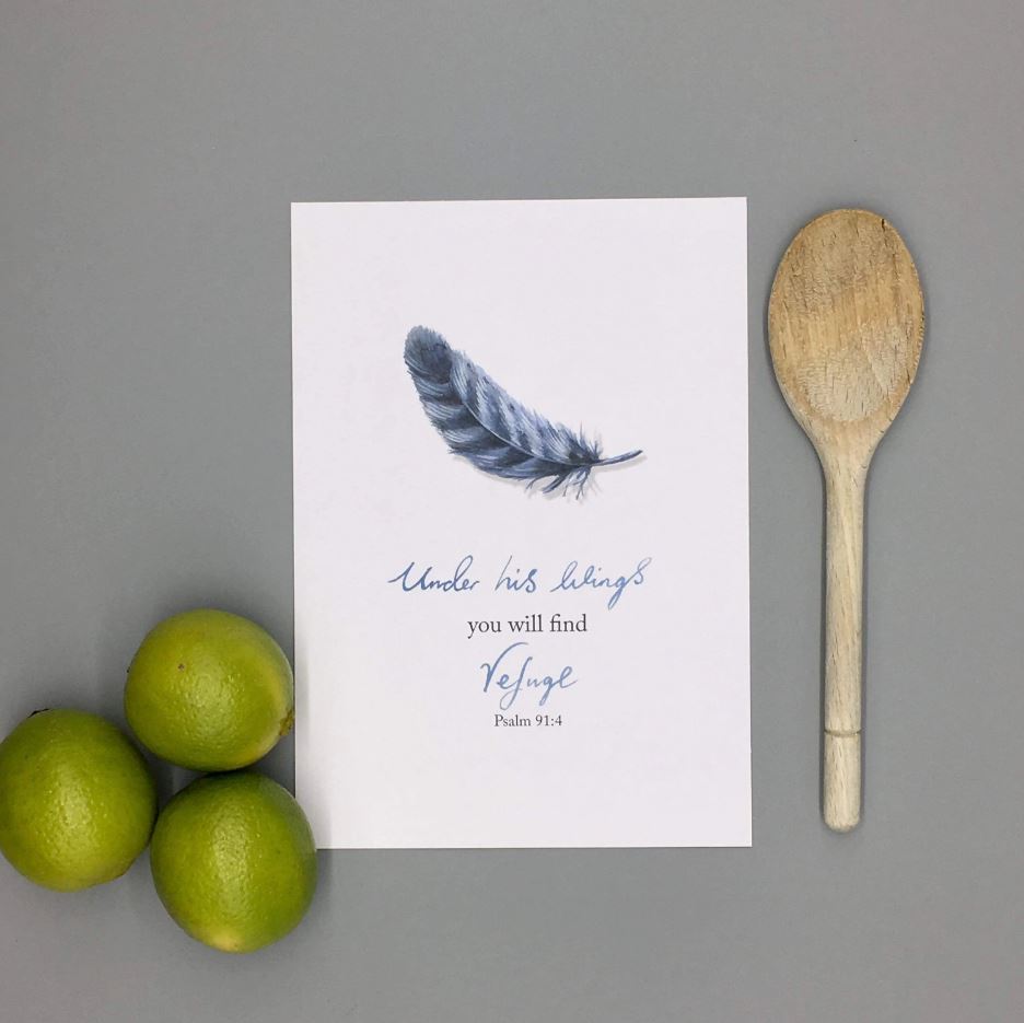 Under His Wings Print - Re-vived