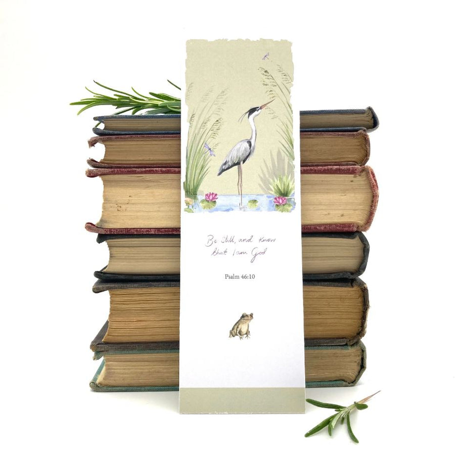 Heron Bookmark - Re-vived