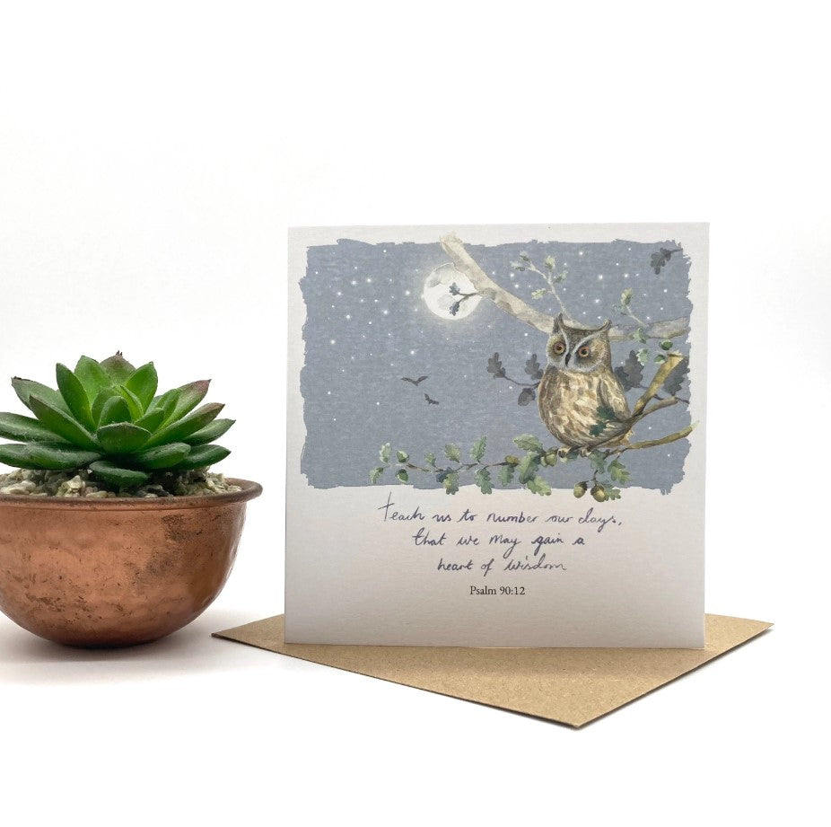 Owl Christian Notecard