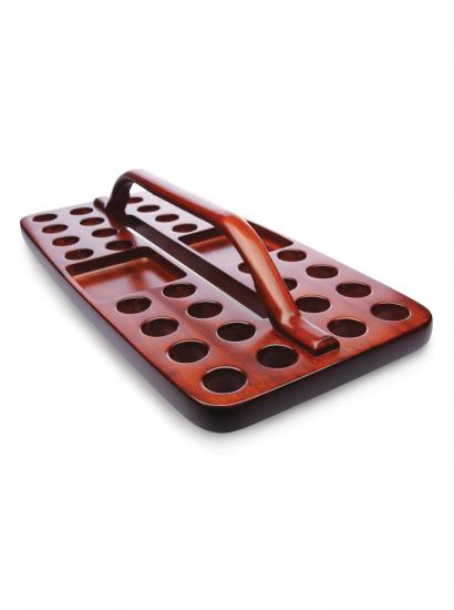 Mahogany Cup Carrier for 32 Cups