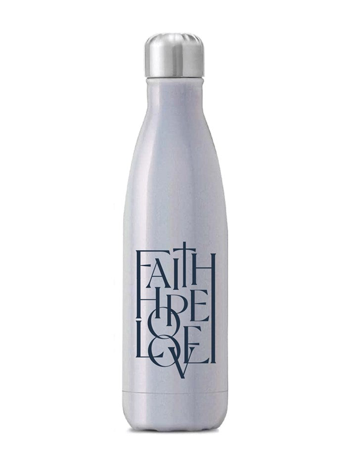 Faith Hope Love Stainless Steel Water Bottle