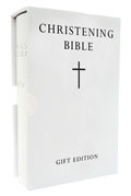 KJV Standard Christening Edition Bible White Imitation Leather - N/A - Re-vived.com