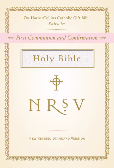 NRSV Catholic Gift Bible, White - Re-vived