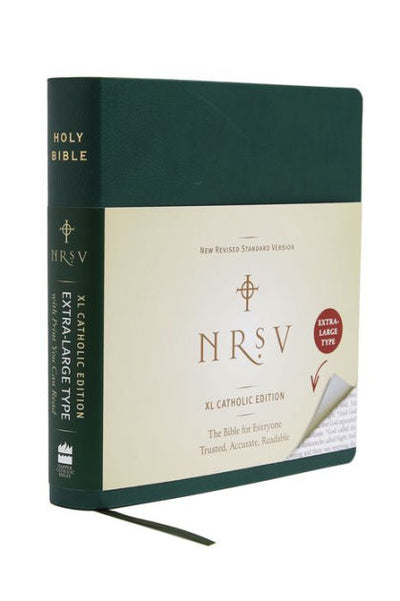 NRSV XLarge Catholic Bible, Green - Re-vived