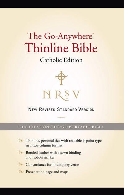 NRSV Go-Anywhere Thinline Bible Catholic Edition, Black - Re-vived