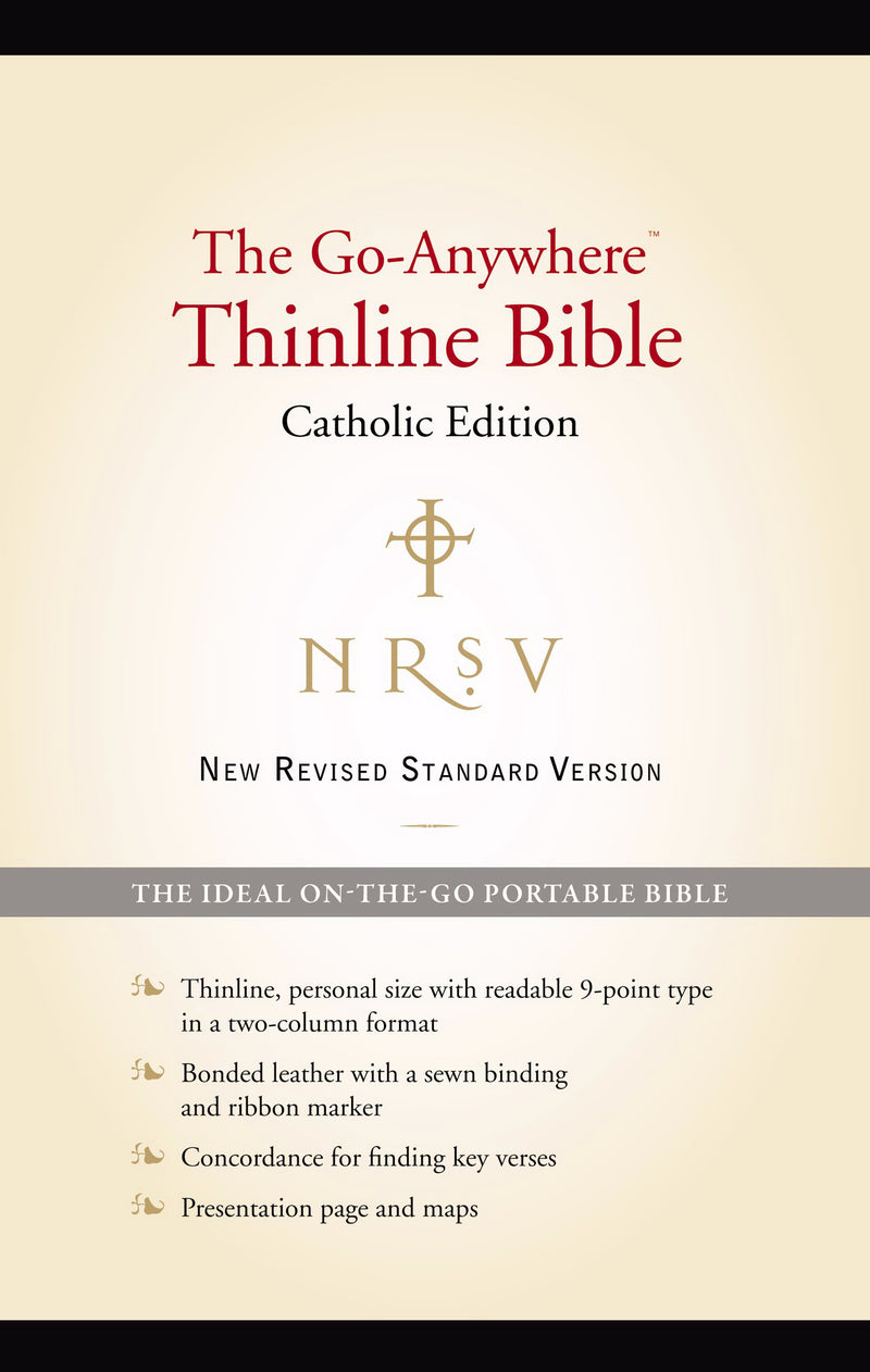 NRSV Go-Anywhere Thinline Bible Catholic Edition, Black