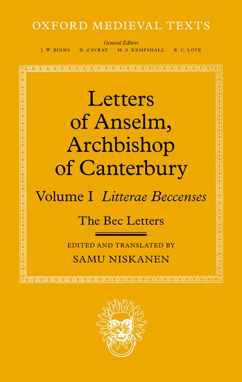 Letters of Anselm, Archbishop of Canterbury - Re-vived