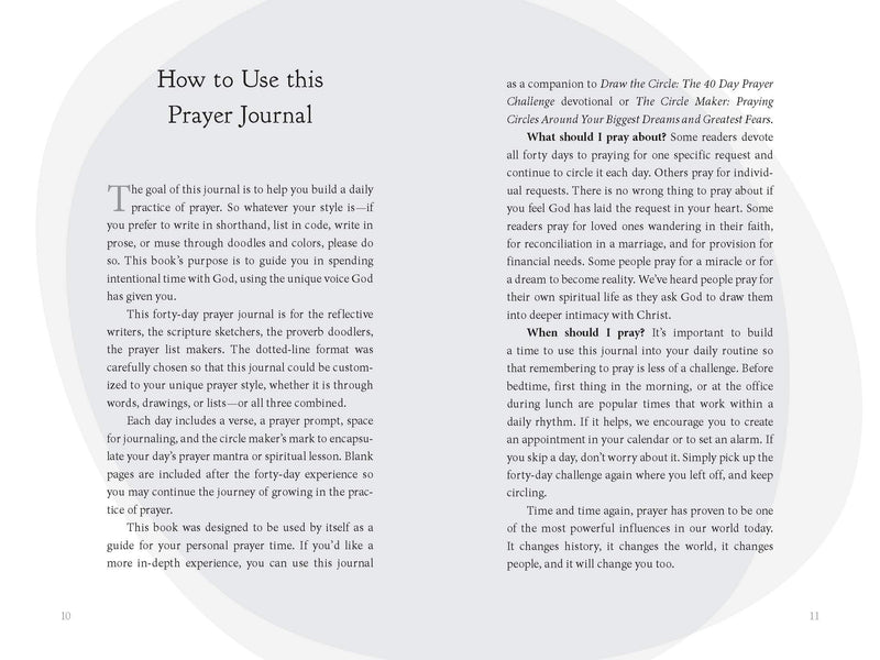 Draw The Circle Prayer Journal