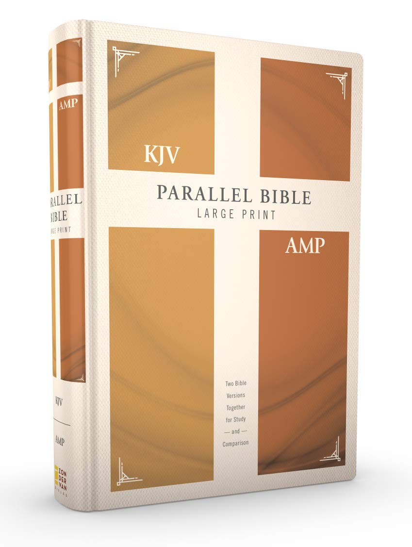 KJV, Amplified, Parallel Bible, Large Print, Hardcover, Red Letter Edition: