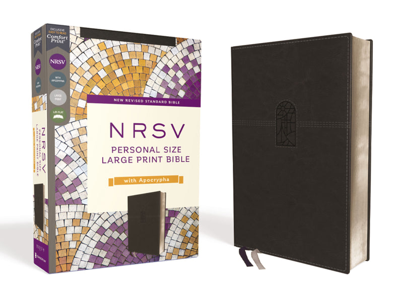 NRSV Personal Size Large Print Bible with Apocrypha, Black