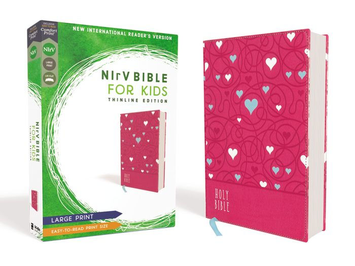 NIrV Bible for Kids, Pink, Large Print - Re-vived