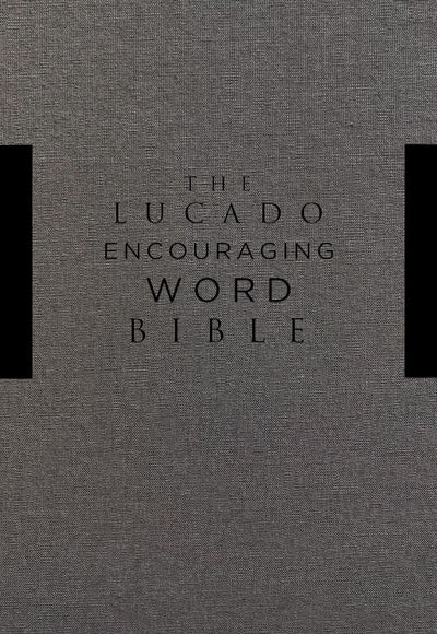NKJV Lucado Encouraging Word Bible, Gray - Re-vived
