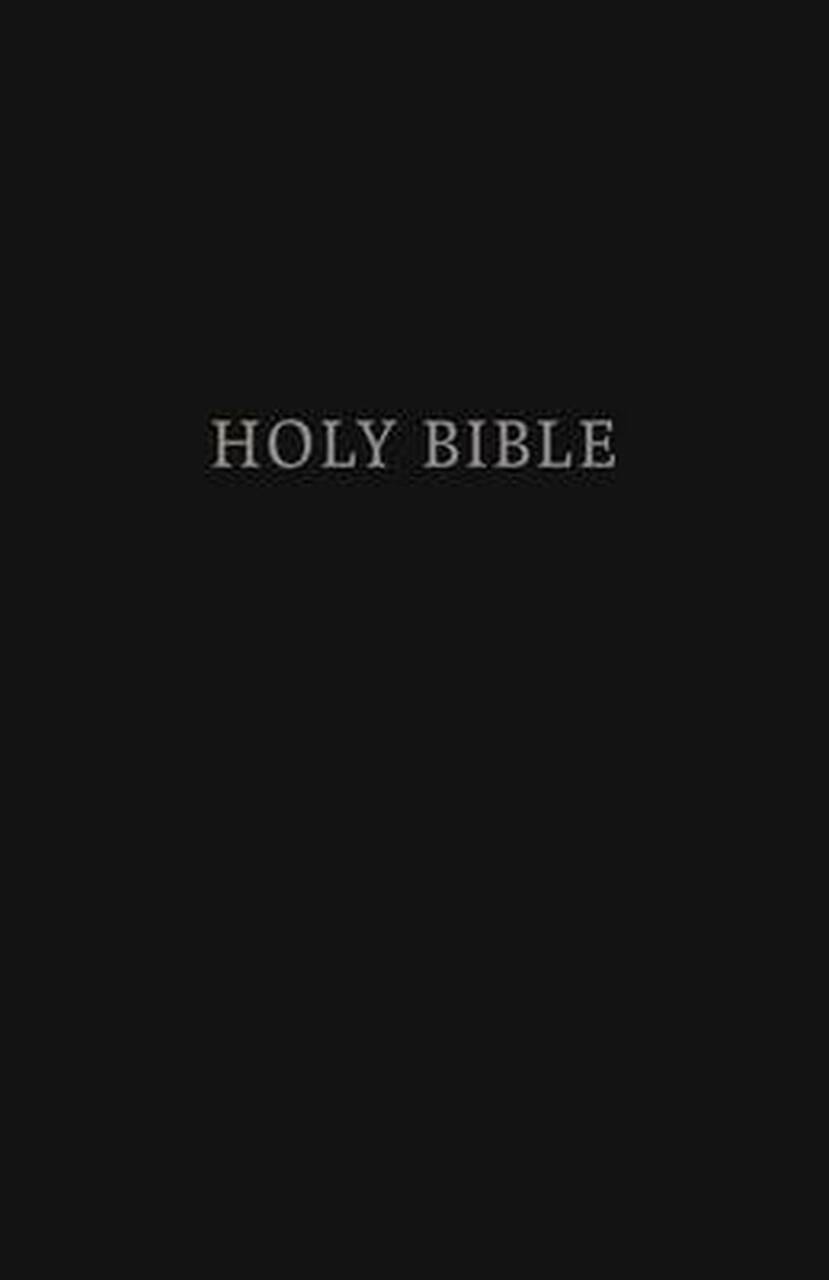 KJV Pew Bible, Large Print, Black, Red Letter Edition - Re-vived