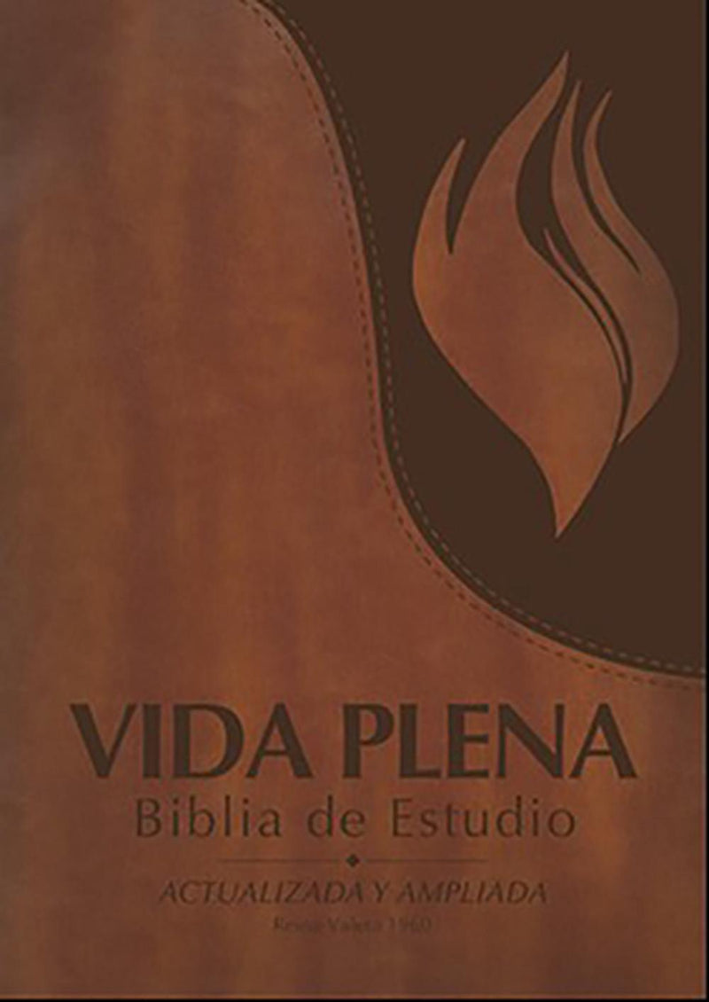 Vida Plena Biblia de Estudio, Flex Cover con Indice, Marrón