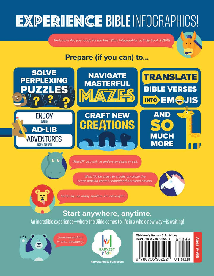 Bible Infographics for Kids Activity Book - Re-vived
