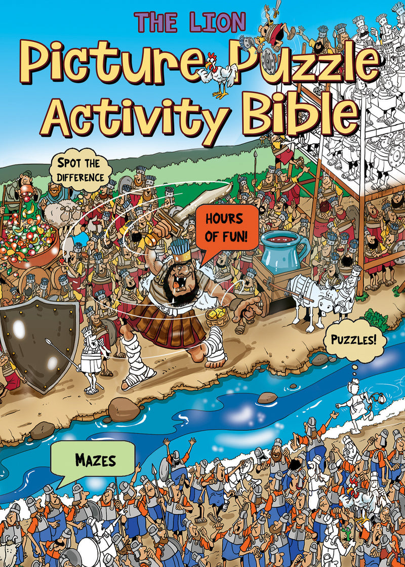 The Lion Picture Puzzle Activity and Colouring Bible - Re-vived