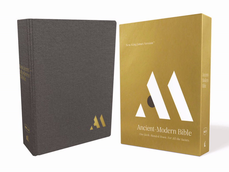 NKJV Ancient-Modern Bible, Gray, Comfort Print