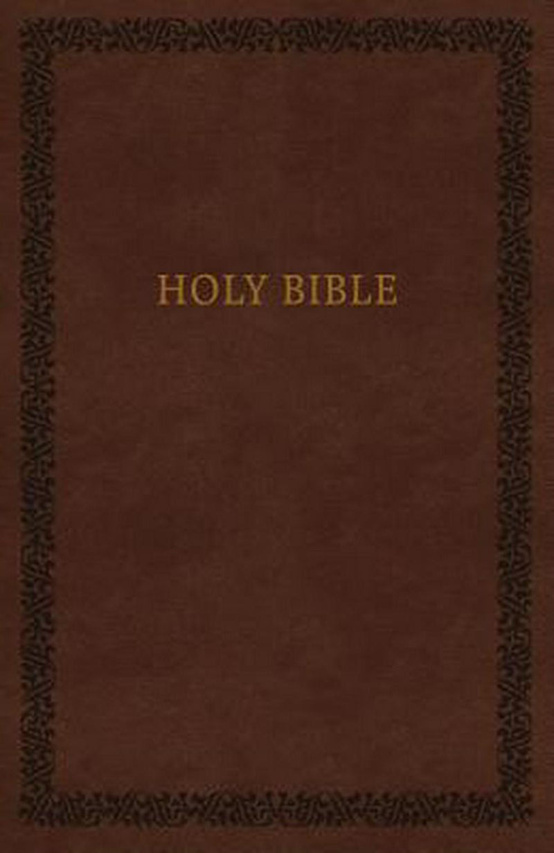 KJV Holy Bible, Leathersoft, Brown, Comfort Print