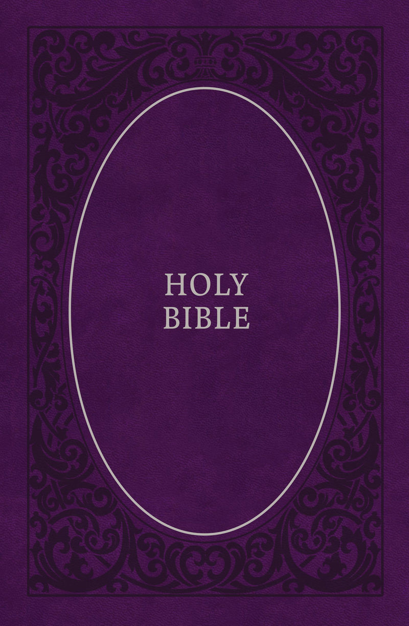 KJV Holy Bible, Leathersoft, Purple, Comfort Print