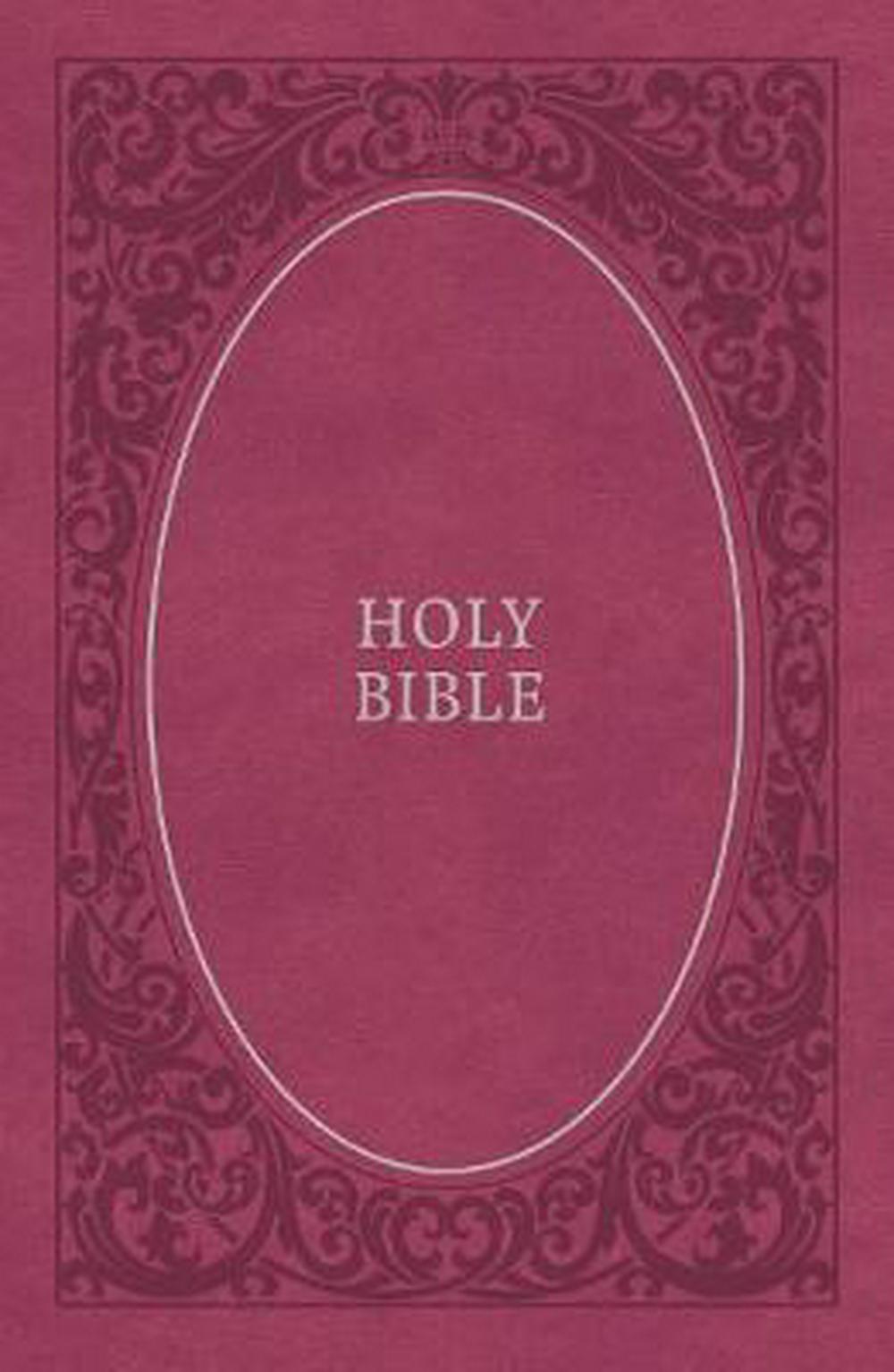NKJV Holy Bible Leathersoft, Pink, Comfort Print - Re-vived