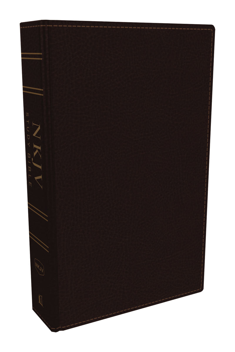 NKJV Study Bible, Burgundy, Full-Color, Red Letter Edition