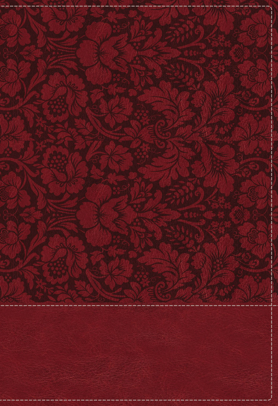 NKJV Wiersbe Study Bible, Burgundy, Red Letter - Re-vived