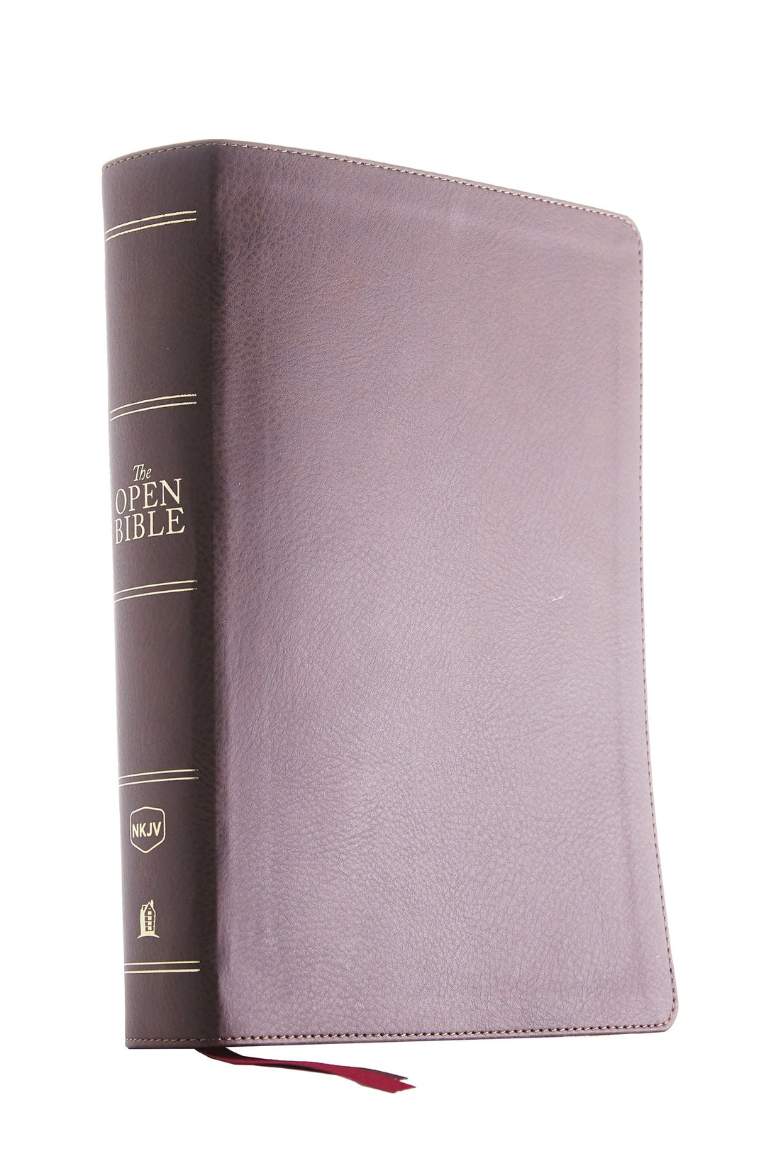 NKJV Open Bible, Brown, Red Letter Edition, Comfort Print - Re-vived