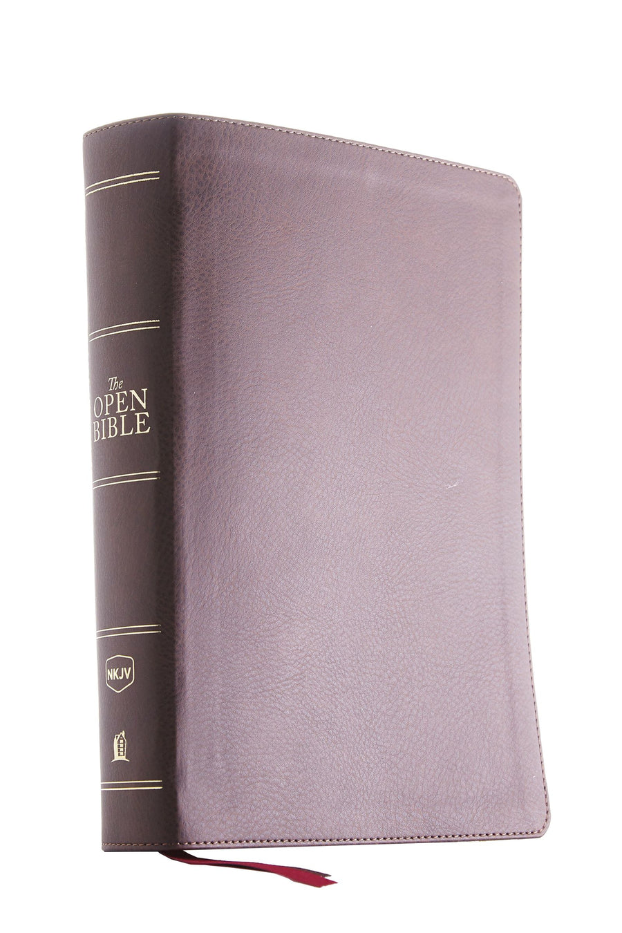 NKJV Open Bible, Brown, Red Letter Edition, Comfort Print - Re-vived