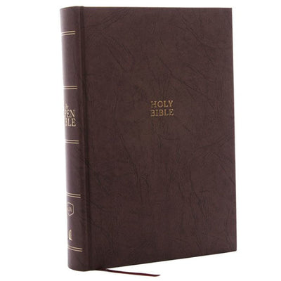 KJV Open Bible, Brown, Red Letter Edition, Comfort Print - Re-vived