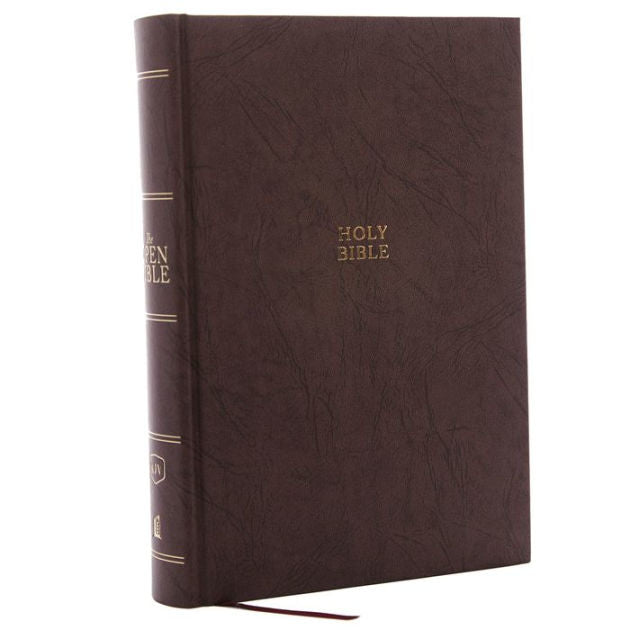 KJV Open Bible, Brown, Red Letter Edition, Comfort Print