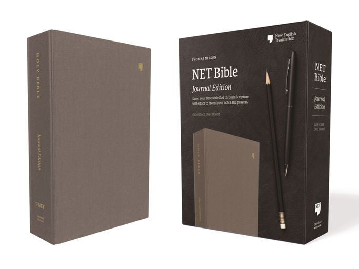 NET Bible, Journal Edition, Gray, Comfort Print