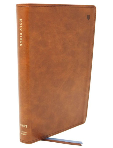 NET Large Print Thinline Bible, Brown - Re-vived