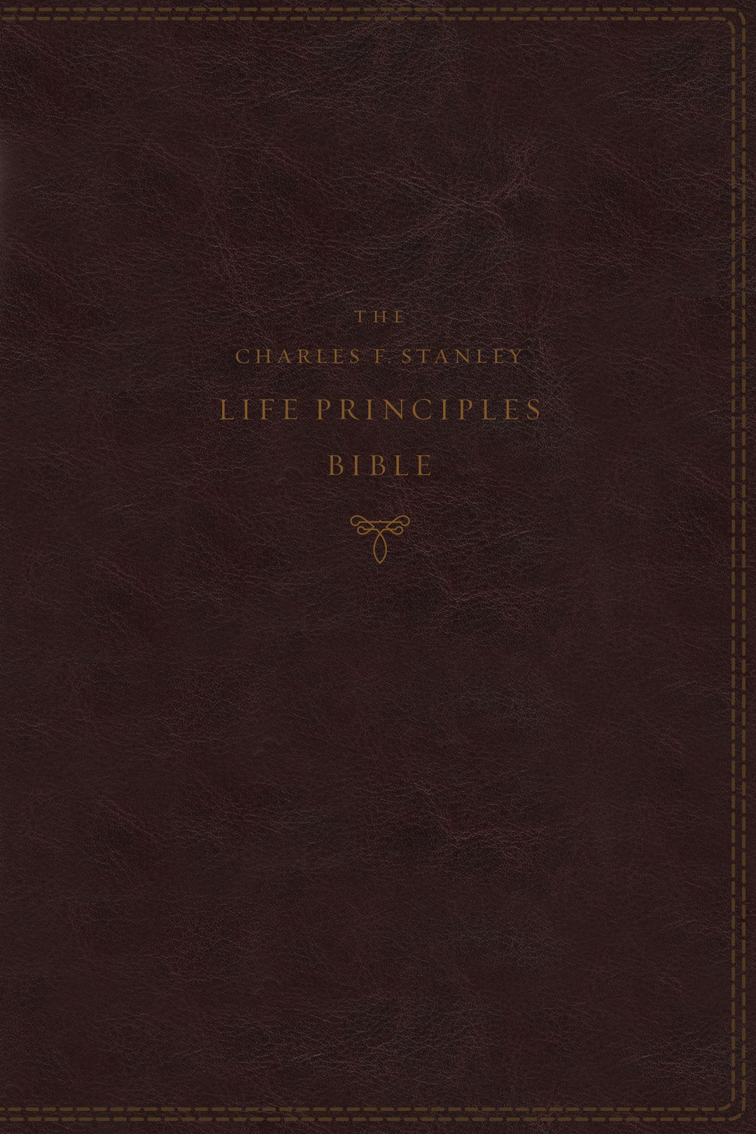 NKJV Charles Stanley Life Principles Bible, Burgundy Indexed - Re-vived
