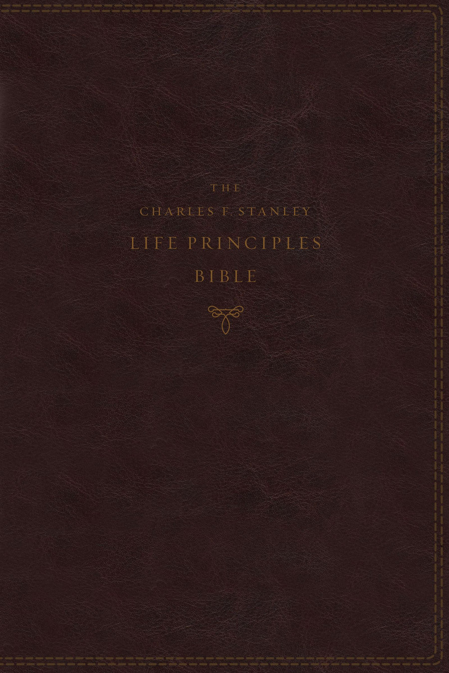 NKJV Charles Stanley Life Principles Bible, Burgundy Indexed - Re-vived