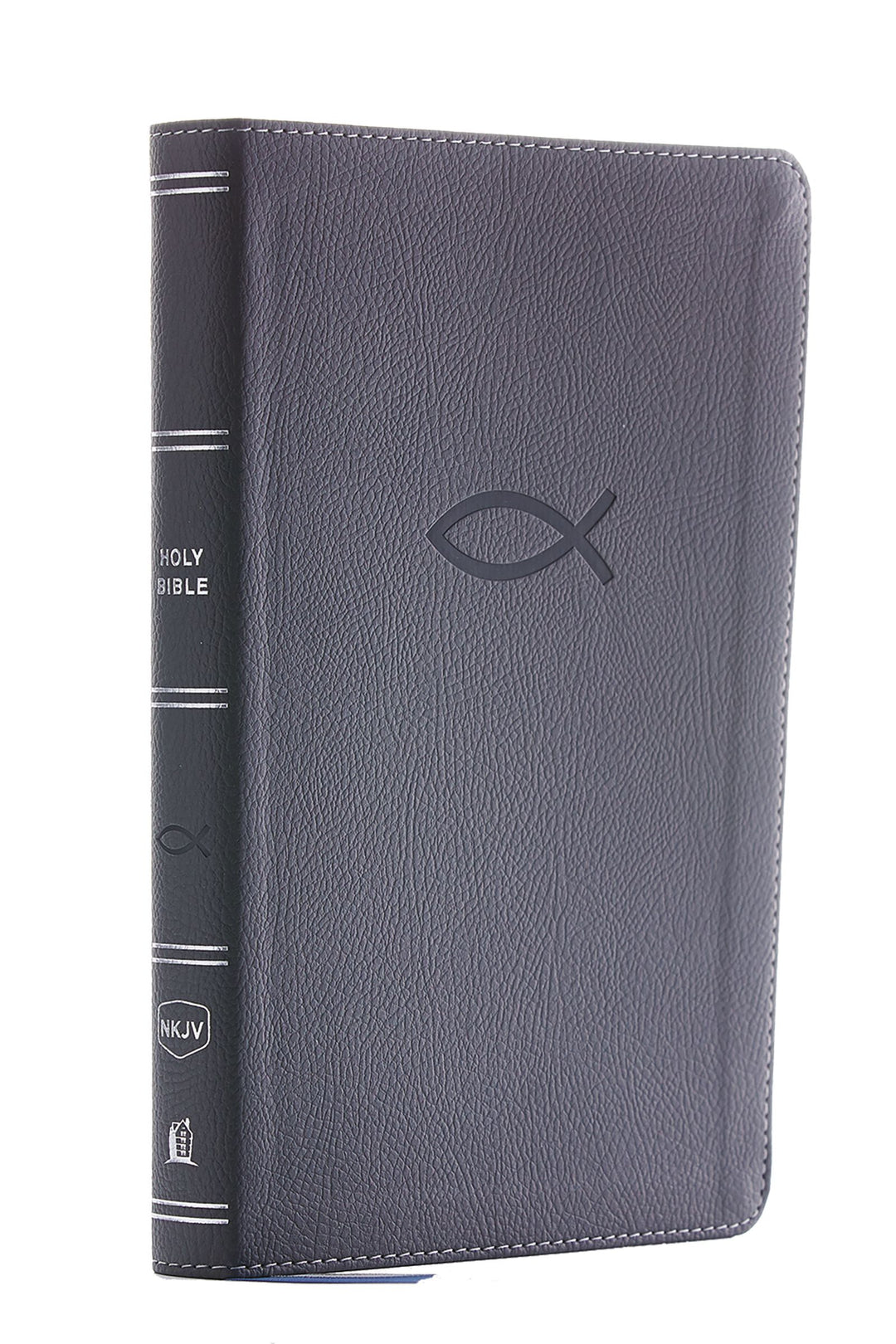 NKJV Thinline Bible, Youth Edition, Gray, Red Letter - Re-vived