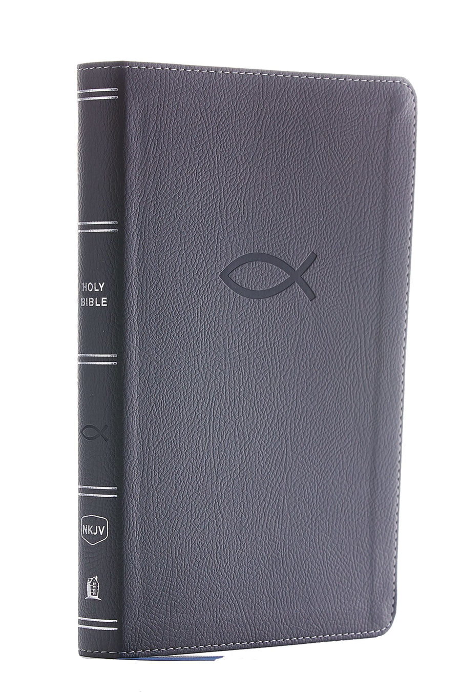 NKJV Thinline Bible, Youth Edition, Gray, Red Letter - Re-vived