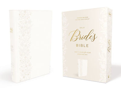 NKJV Bride's Bible, White, Red Letter, Comfort Print - Re-vived
