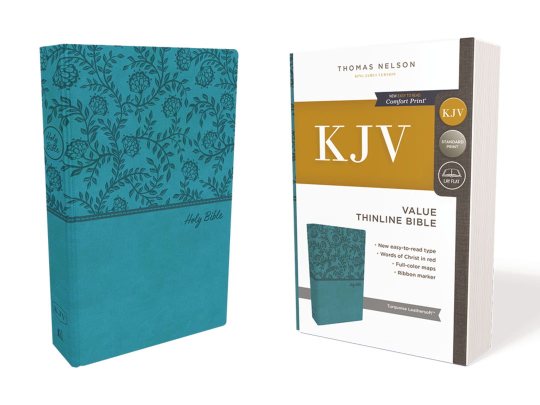 KJV Value Thinline Bible, Green, Red Letter Edition - Re-vived
