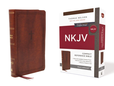 NKJV End-of-Verse Compact Reference Bible, Brown
