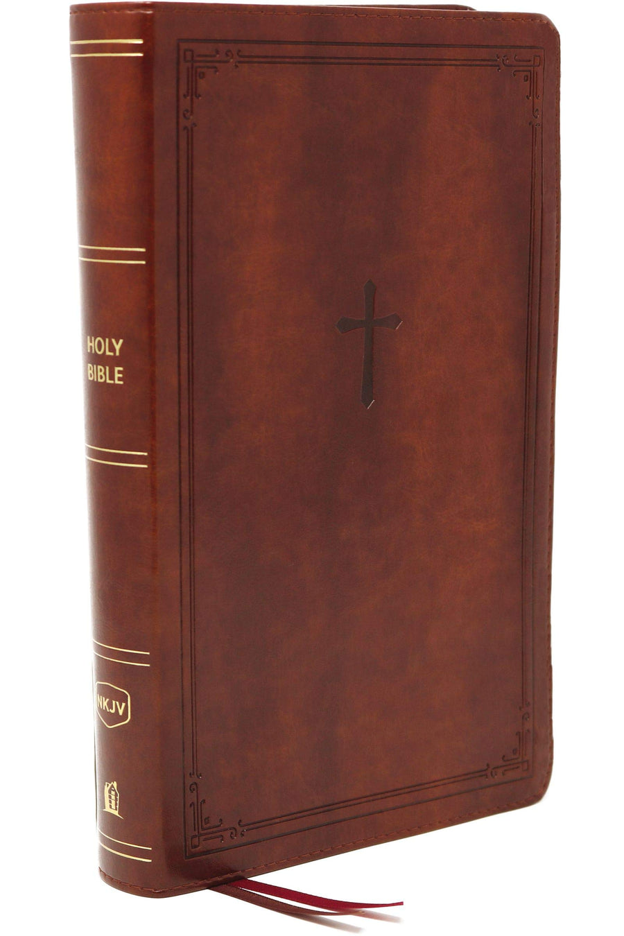 NKJV End-of-Verse Compact Reference Bible, Brown - Re-vived
