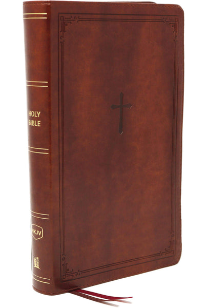 NKJV End-of-Verse Compact Reference Bible, Brown